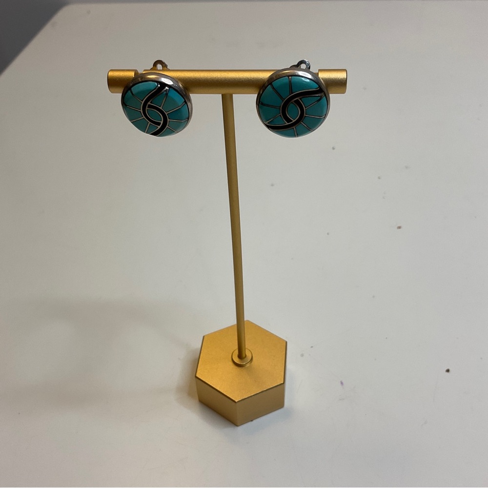 Sleeping Beauty Turquoise clip on earring